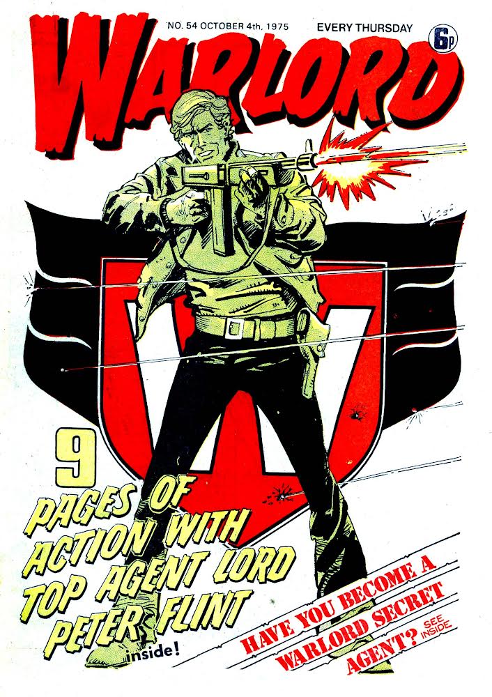 Warlord No. 54, cover dated 4th October 1974, featuring “Code-name Warlord” on the cover