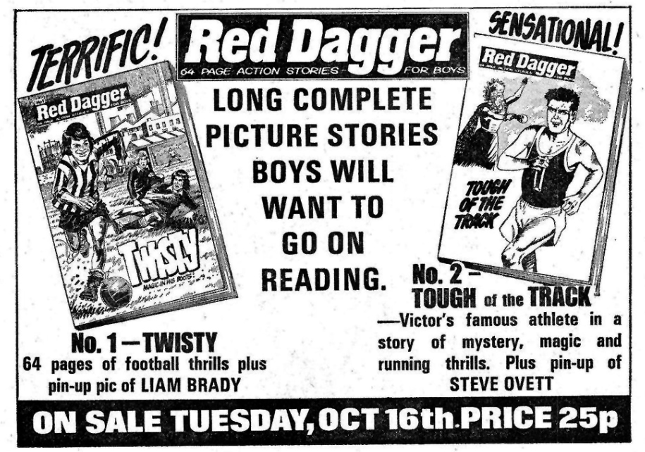 An ad promoting Red Dagger in Victor - 20th October 1979