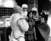 Verity Lambert, surrounded by monsters from the epic Doctor Who story, The Daleks’ Master Plan. Photo: BBC
