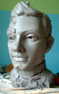 Alan Tracy sculpt by Livia Turco, for the abandoned Thunderbirds project