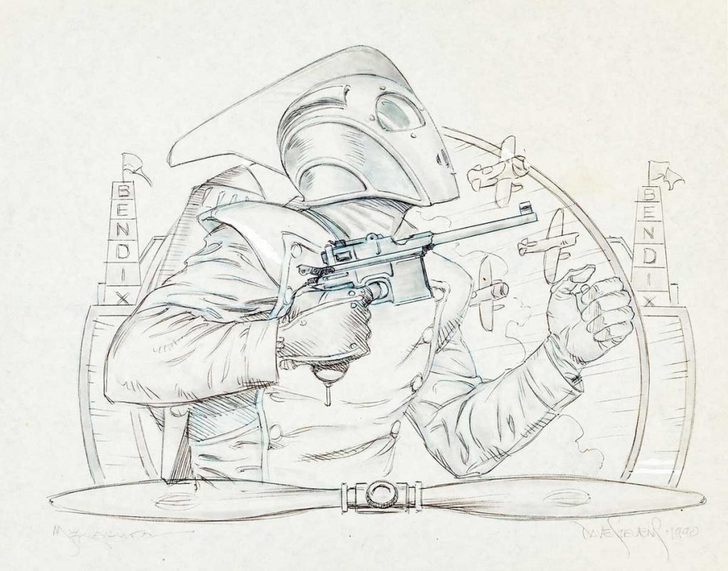 Dave Stevens - Rocketeer Illustration Original Art (1990)
