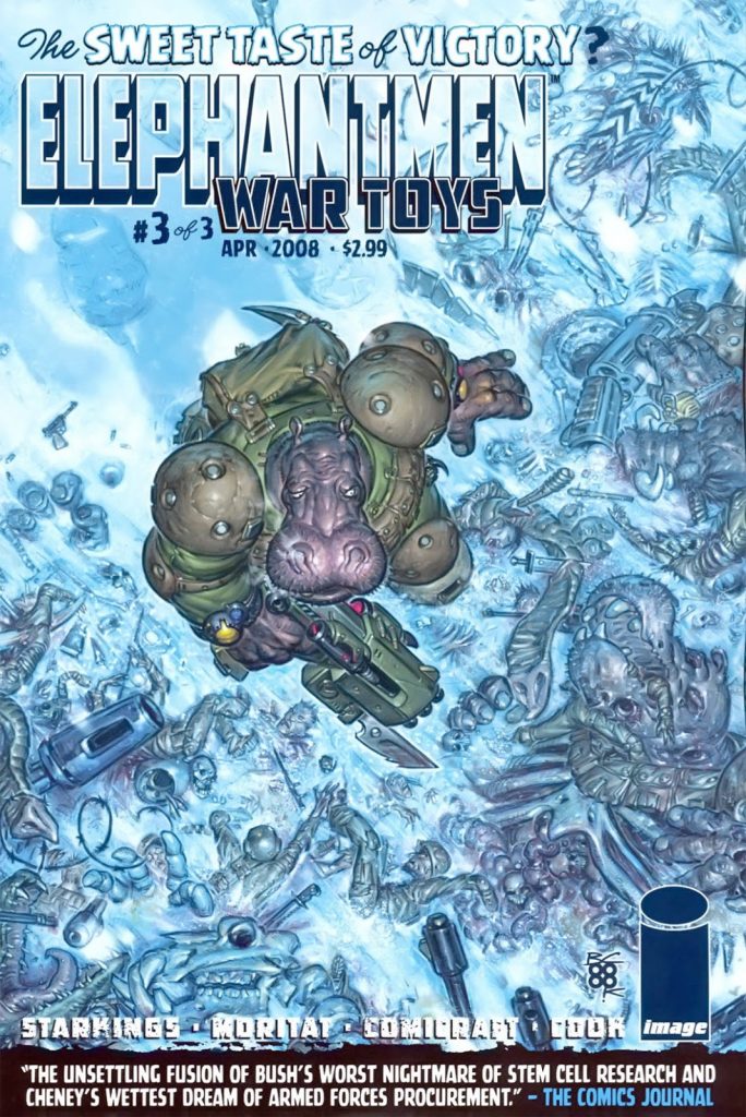 Elephantmen: War Toys #3 - cover by Boo Cook