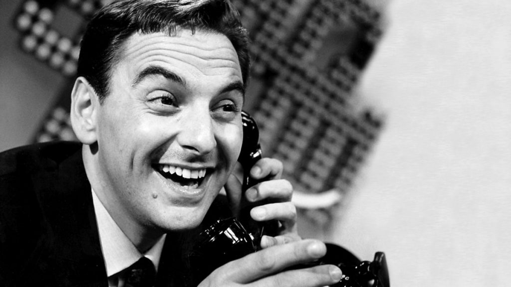 A BBC promotional image for the documentary "The Secret Life of Bob Monkhouse"