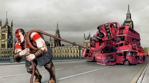 Worlds Strongest Man,Graeme Neil Reid,illustration,advert