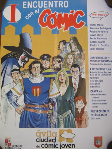 Spanish comic convention poster by Jesus Redondo