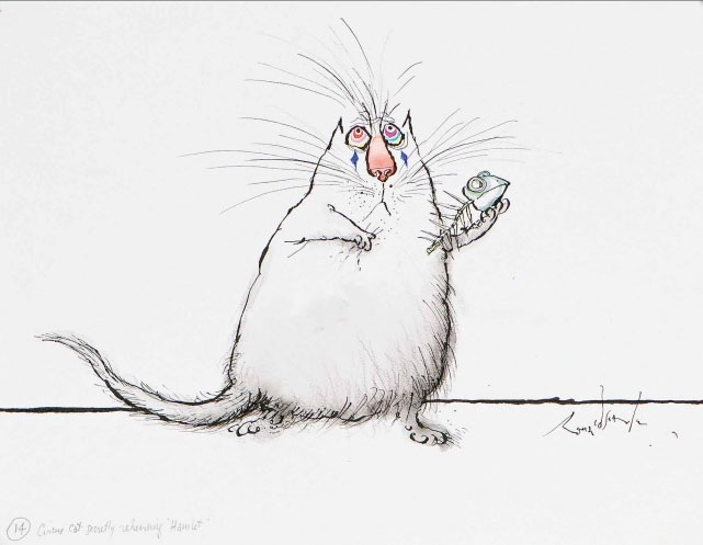 Cat Art by Ronald Searle