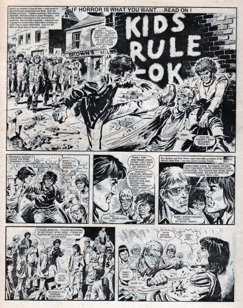 “Kids Rule OK”, from Action - art by Mike White