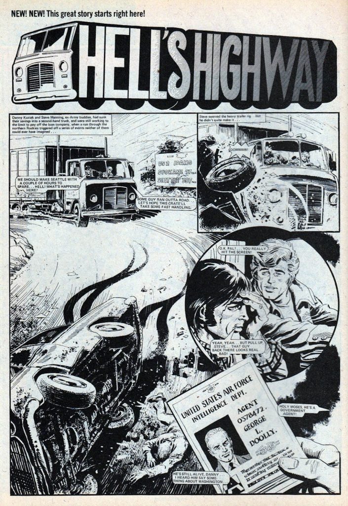 “Hell’s Highway”, from Action - art by Mike White