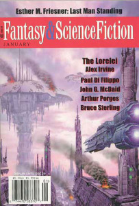 Fantasy and SF Magazine January 2005. Art by Max Bertolini