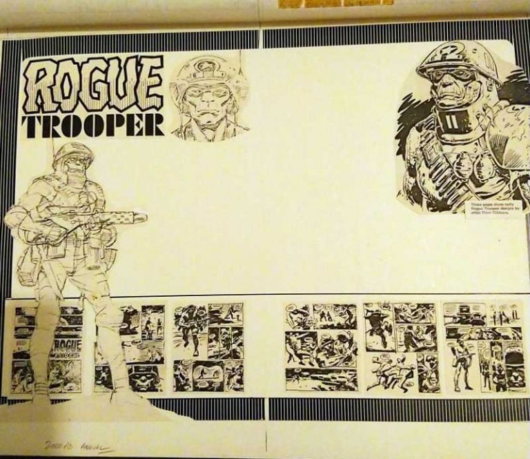 2000AD 1983 Annual - Rogue Trooper Layouts