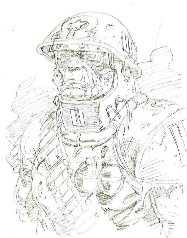 Rogue Trooper Concept Art by Dave Gibbons