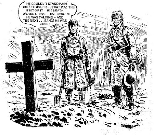 Art from "Charley's War", written by Pat Mills and drawn by Joe Colquhoun
