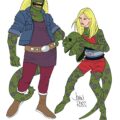 Original Doctor Who Adventures companions Decky and Heather