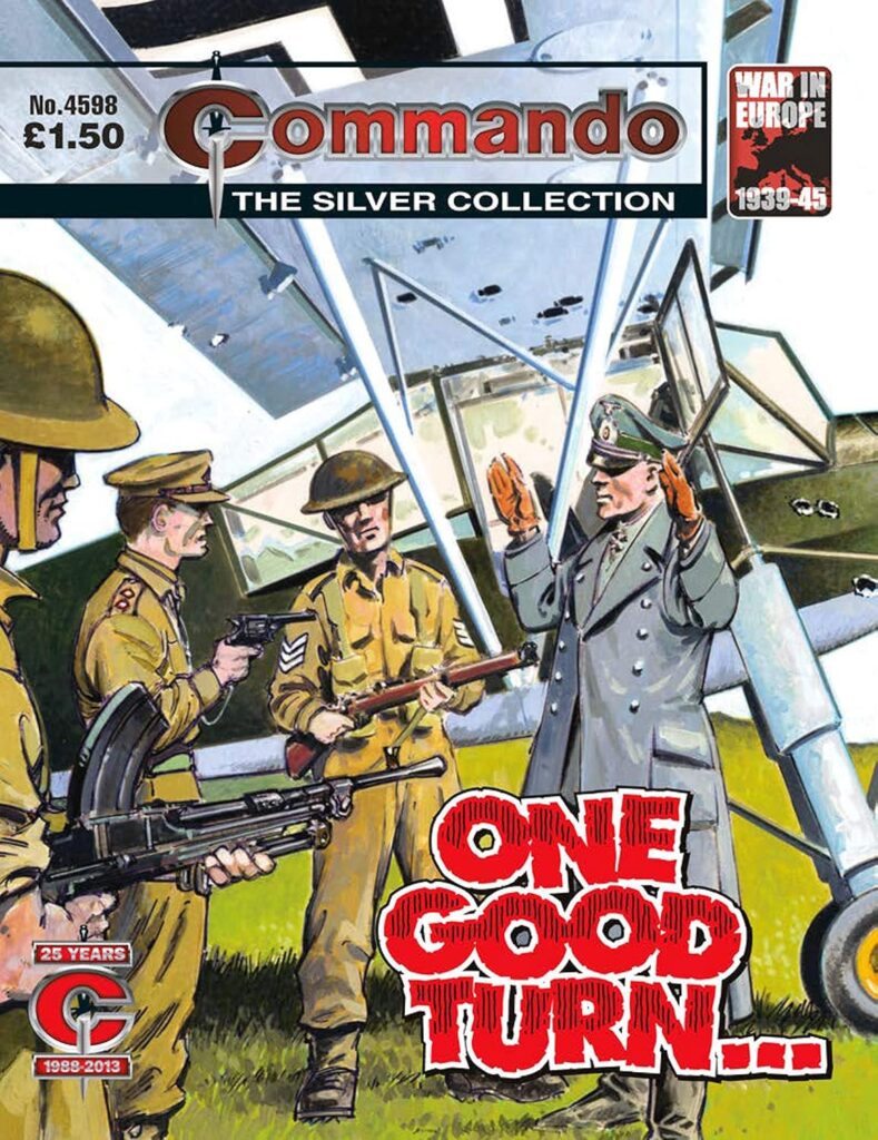 Commando No 4598 - One Good Turn…
Originally Commando No 2191 (June 1988)
Story: Peter Mackenzie Art: Denis McLoughlin Cover: Jeff Bevan