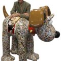 Artist David Sutherland with ‘Gnashional Gromit.’