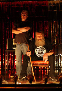 Mitch Jenkins and Alan Moore. Photo: Lex Projects