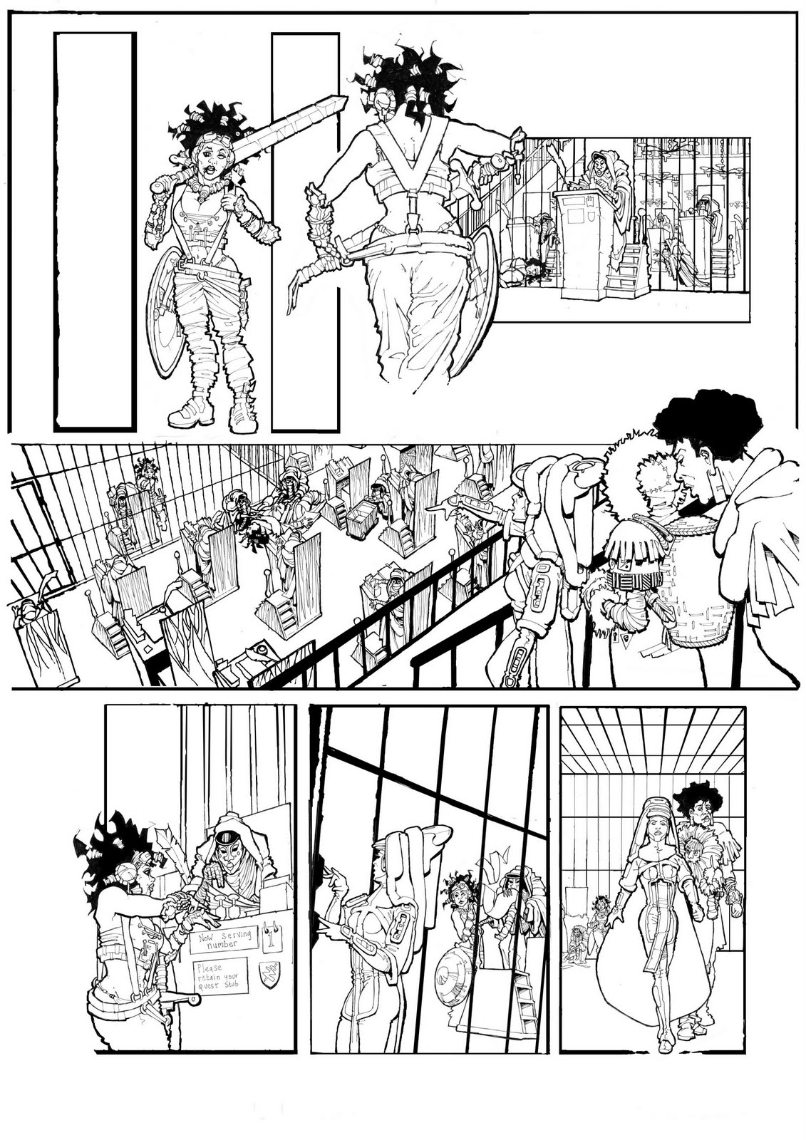 Crucible Page 2 - Early Inks by Smuzz