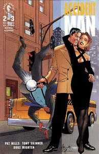 Accident Man #2 from Dark Horse Comics. Cover by Howard Chaykin