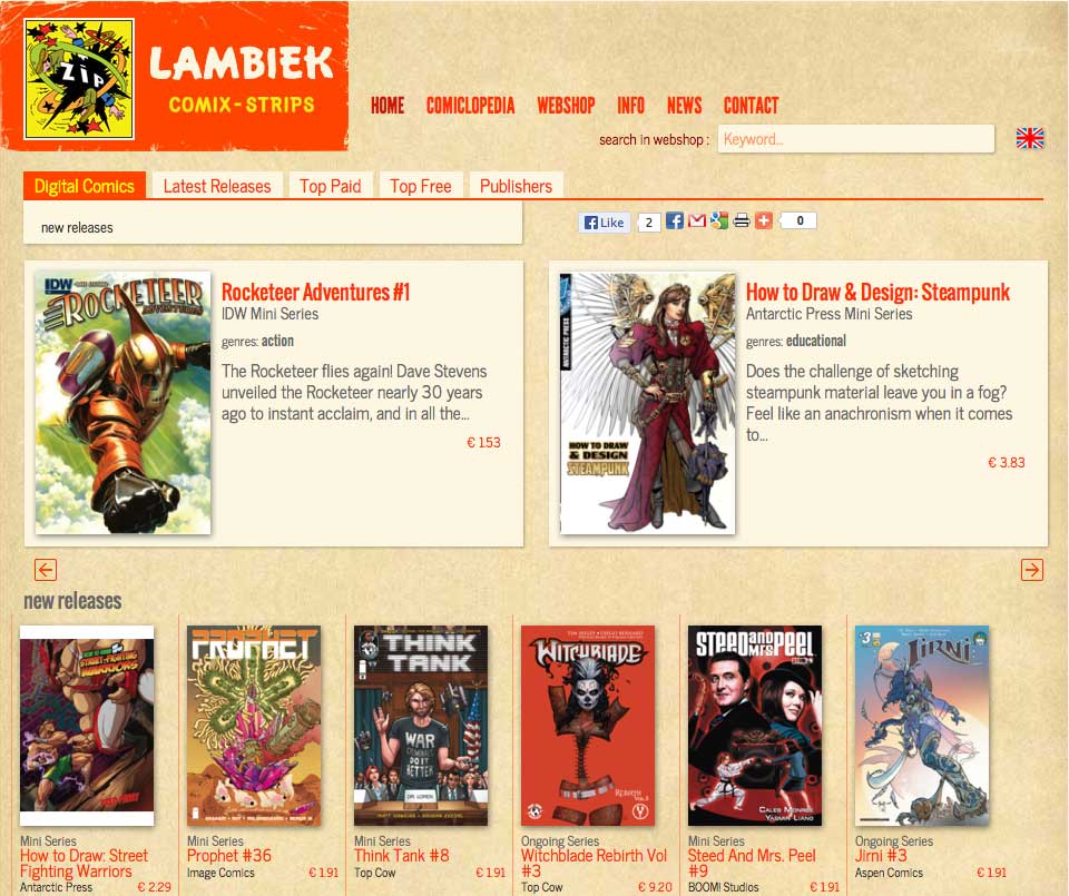 Lambiek.net digital store