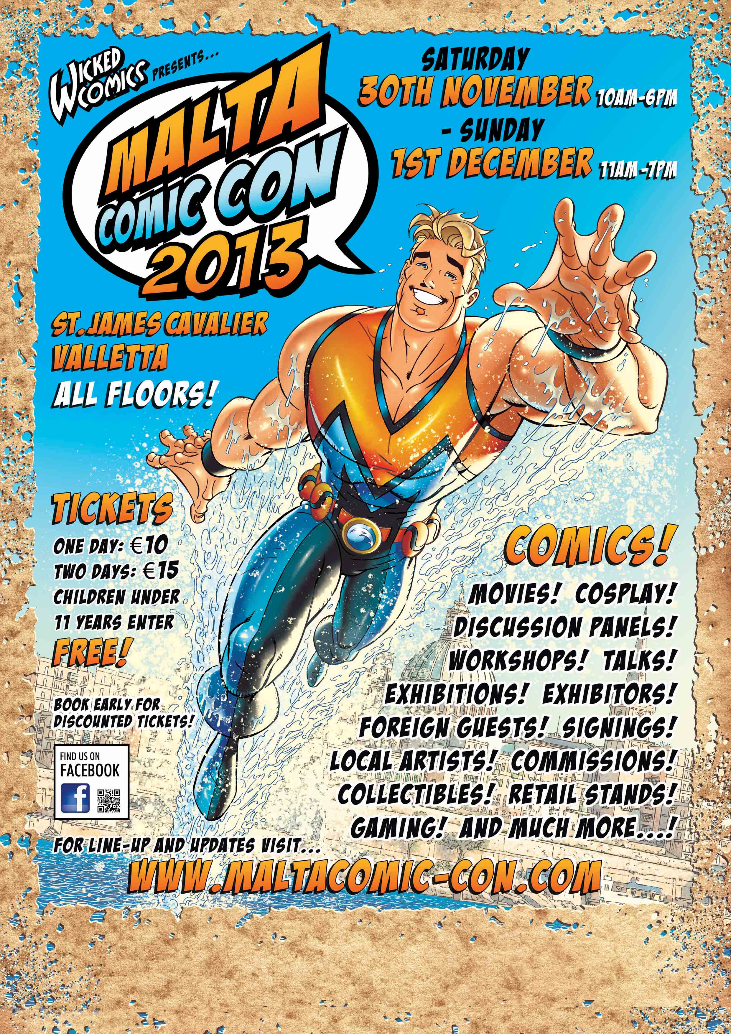 Malta Comic Con poster 2013
