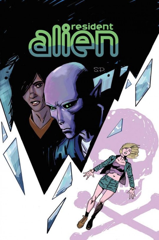 The cover of Resident Alien: The Suicide Blonde #1, on sale in September.