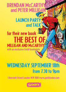 Milligan and McCarthy book launch at Gosh London