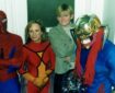 A young Zoe Ball takes in the delights of Marvel UK in 1994, while filming for some wonderful telly show or other for the BBC. In the Spider-Man suit is editor Stuart Bartlett and Spider-Woman is Marvel UK's American receptionist Alice. Death's Head II was often played by artist Liam Sharp (because he was the only giant amongst us). Photo: Tim Quinn