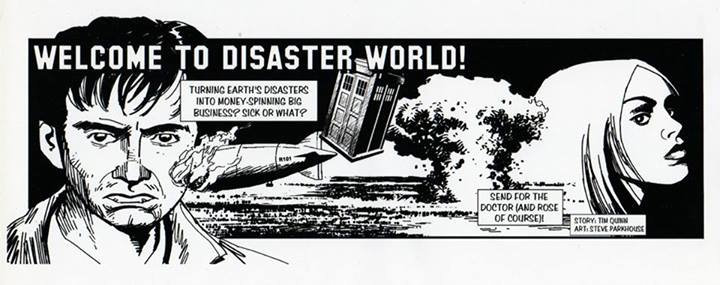 Doctor Who newspaper strip sample by Tim Quinn and Steve Parkhouse
