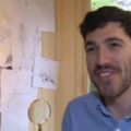 Will McPhail was interviewed by ITV's Granada News about his work in his studio.