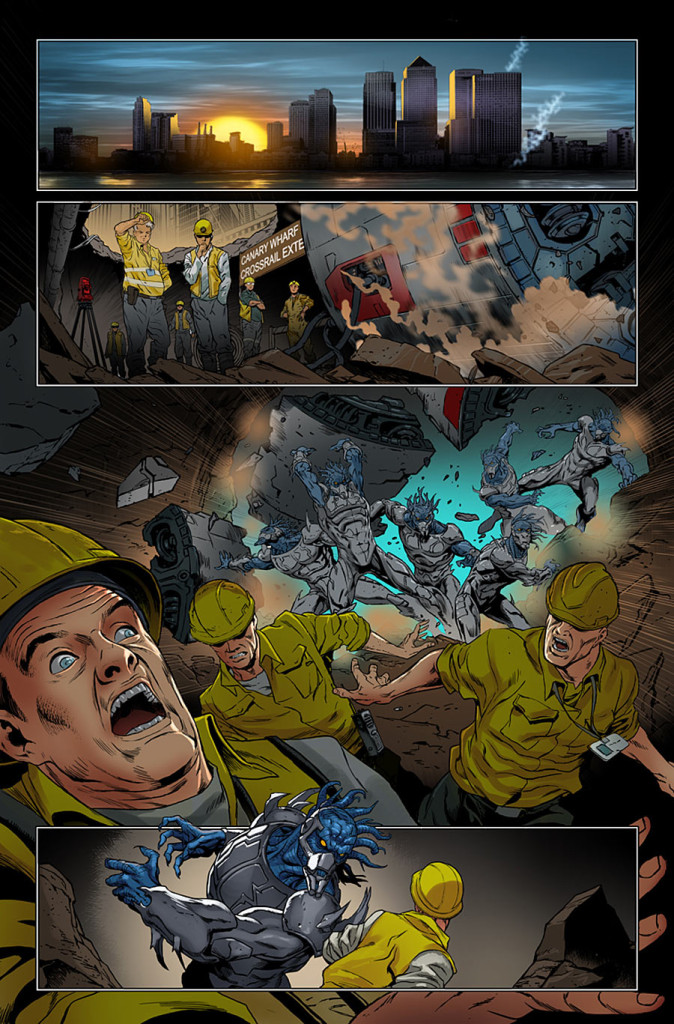 Revolutionary War: Alpha Preview Page 1. Art by Richard Elson © Marvel Comics