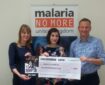 SEQUENTIAL's Chloe Pursey with the Malaria No More team