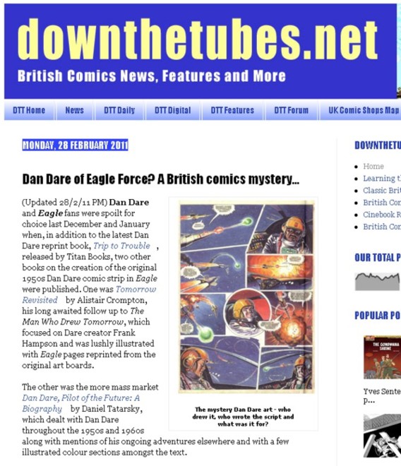 Dan Dare - downthetubes "Eagle Force" story screenshot