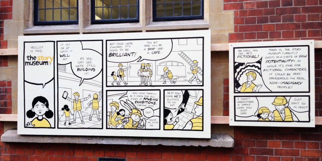 Oxford Story Museum Wall Comic by Neill Cameron