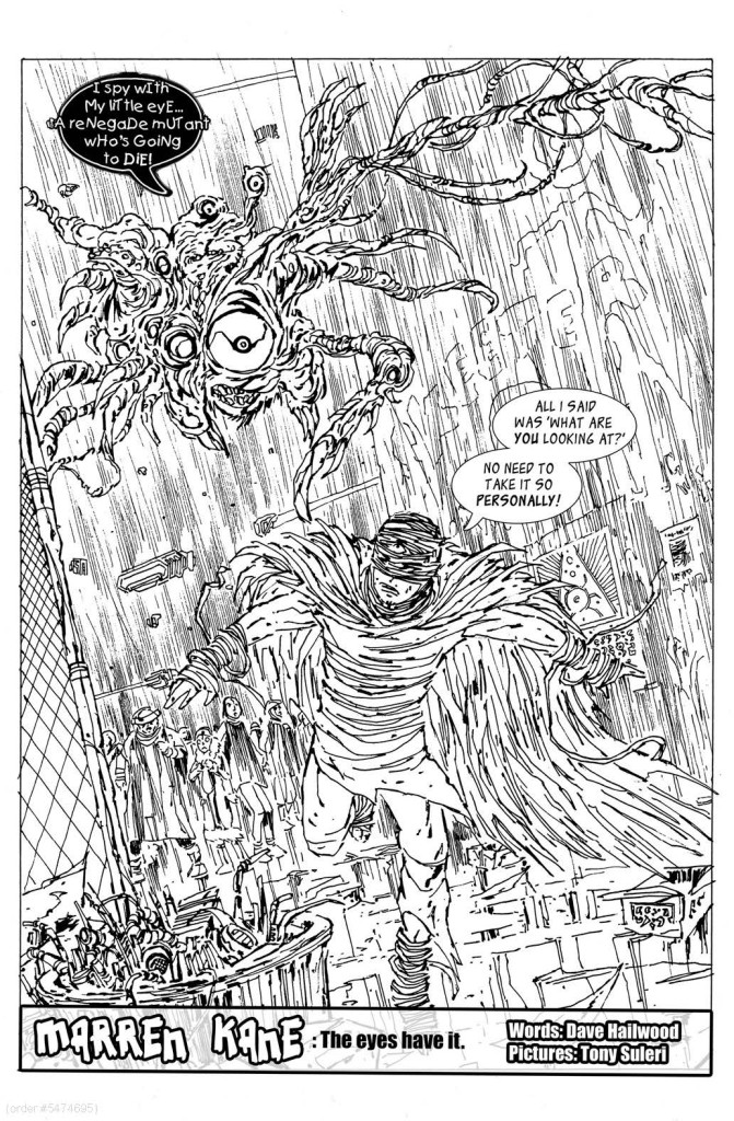 The opening page of Marren Kane, art by Tony Suleri