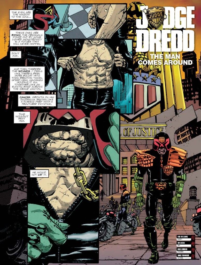 Judge Dredd: The Man Comes Around Page 1 - Judge Dredd Megazine Issue 344