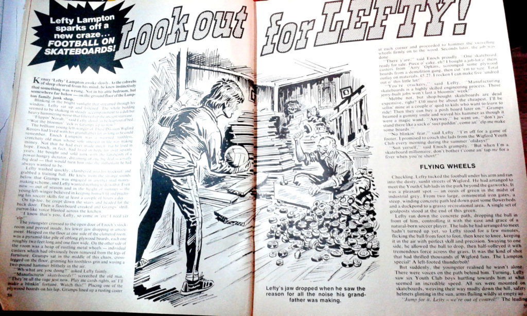 "Look out for Lefty" spot illustration for the 19778 Action Summer Special