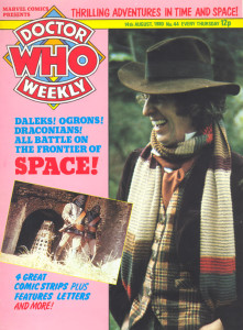 The unpublished cover of Doctor Who Weekly Issue 44, prepared before the title underwent a change of format.