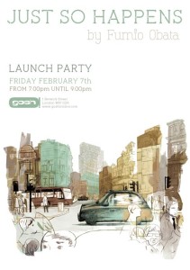 Just So Happens Gosh Launch Party Poster