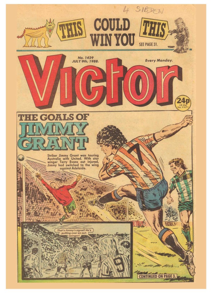 Tony Harding's cover for Victor, published in 1988