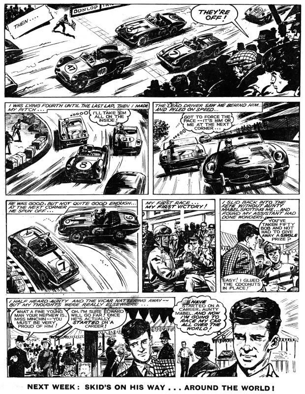 A page from Skid Solo's second appearance in Hurricane Issue 2, published in 1964