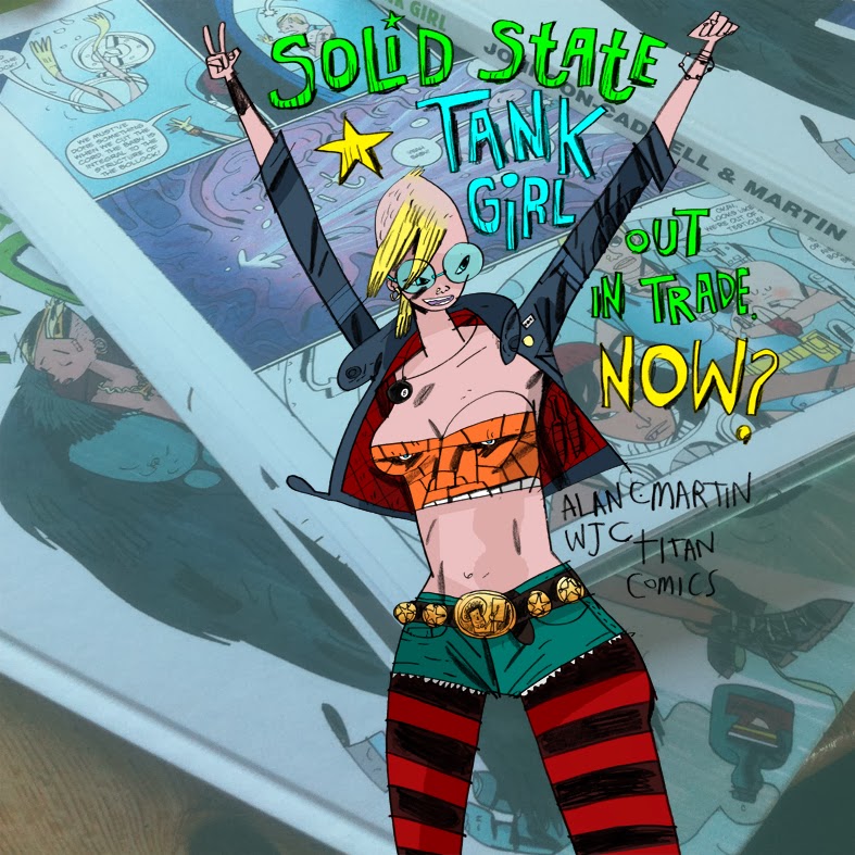 Solid State Tank Girl promo by Warwick Johnson Cadwell