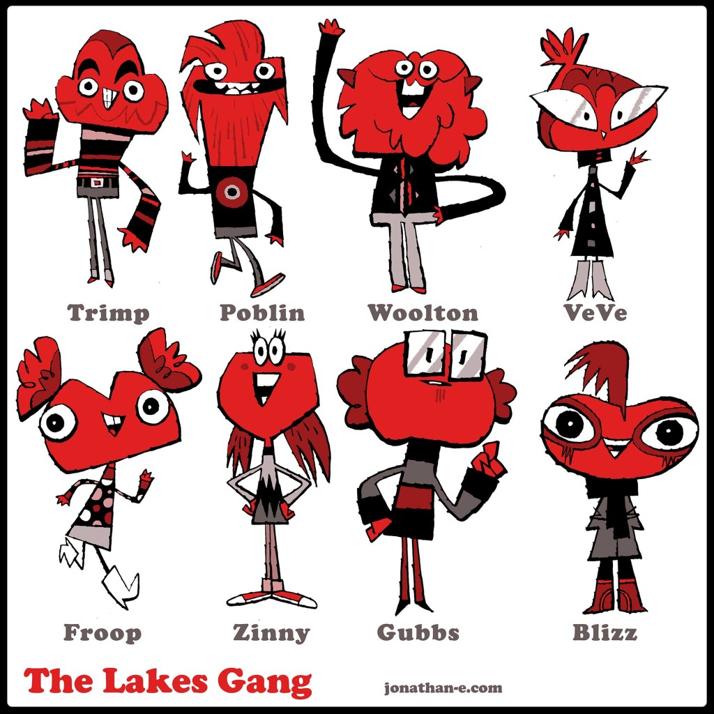 Lakes International Comic Art Festival Mascots