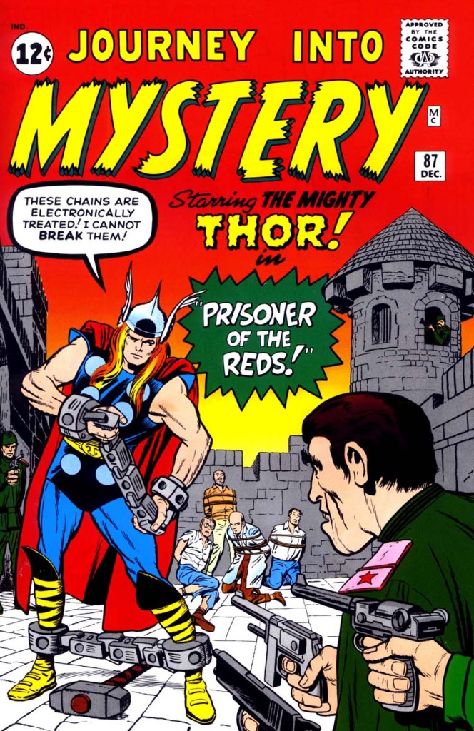 The cover of Journey into Mystery #87, inked by Dick Ayers, who was one of two creators honoured with entry into the Inkwell Awards "Hall of Fame" last year. Art © Marvel Comics.