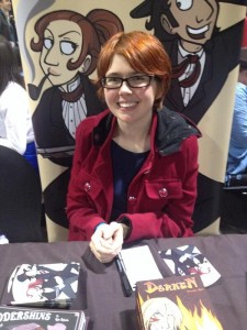 Kate Ashwin at Thought Bubble last year. Via Laydeez do Comics. (Kate stole this! Not me!)