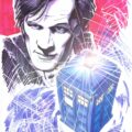 The Eleventh Doctor and TARDIS by Festival guest Mike Collins