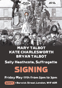 Sally Heathcote Signing: Gosh, 17th May 2014