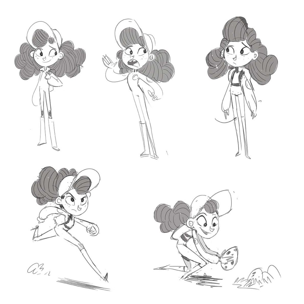 Character design for Tatiana, a new Art Heroes character