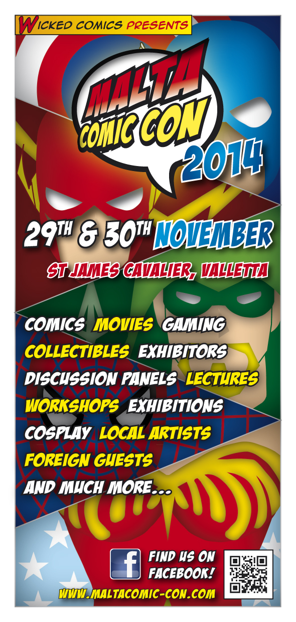 Malta Comic Con 2014 - Flyer