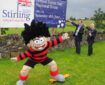 Leader Neil Benny and Dennis the Menace. Photo: Stirling Council
