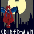 Pyramid Art Deco Spider-Man print
